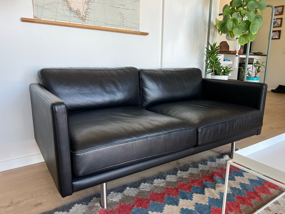 Sofa, læder, 2 pers.