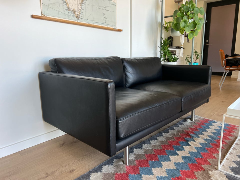 Sofa, læder, 2 pers.