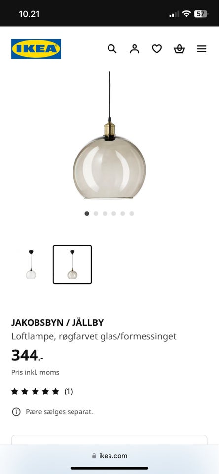 Anden loftslampe, JAKOBSBYN /