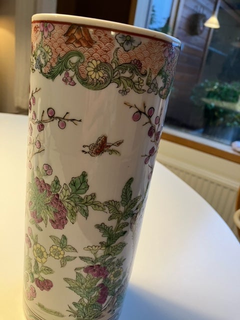 Kinesisk krukke/vase, Porcelæn,