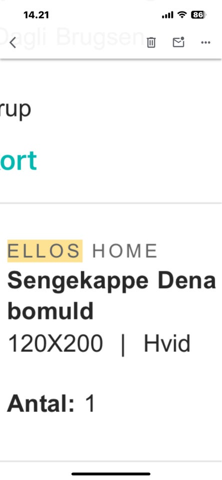 Sengetøj, Ellos