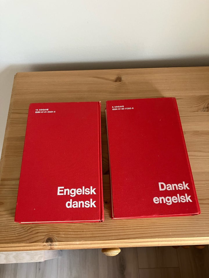 Engelsk <-> dansk ordbøger ,