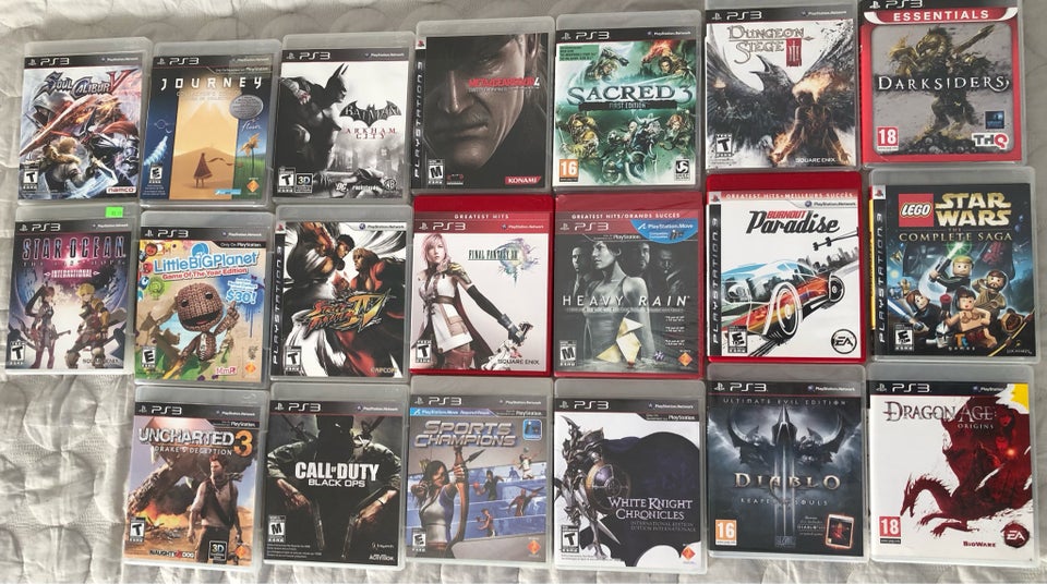 20 Forskellige PS3 spil, PS3