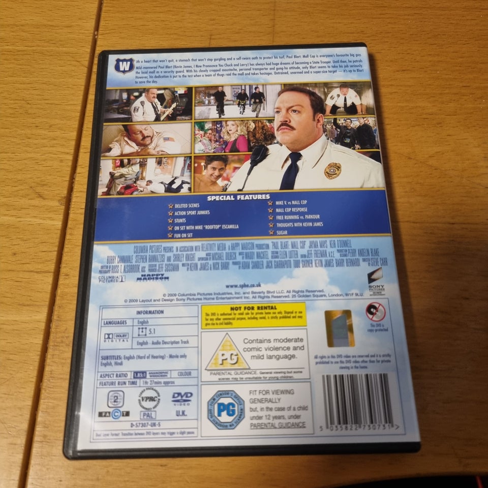 Mall Cop, DVD, komedie