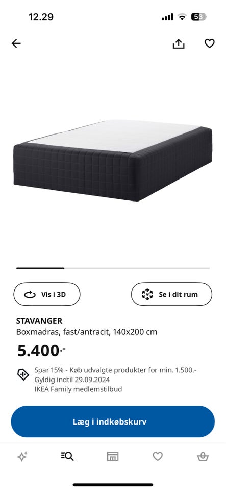 Boxmadras, Ikea Stavanger, b: 140