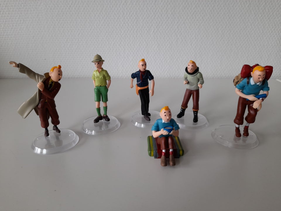 Samlefigurer, 6 stk Tintin figur Ca