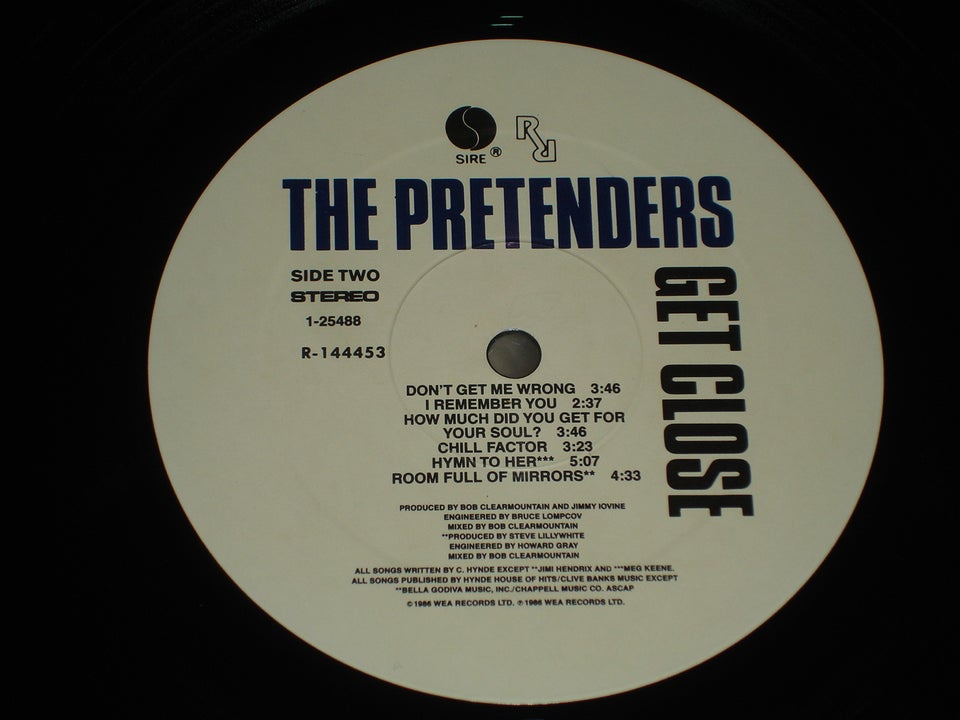 LP The Pretenders Get Close