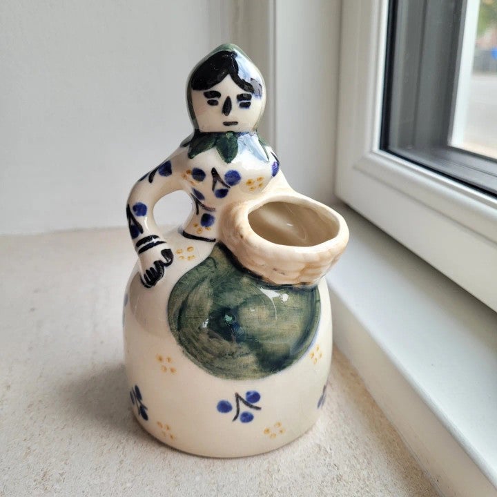 Keramik, Vase Skulptur, Pottedame