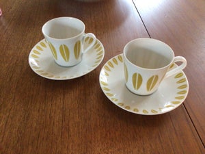 Porcelæn Kaffekopper Lotus fra