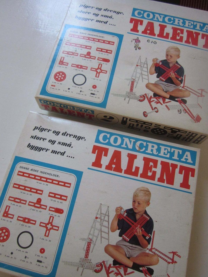 Legetøj 2 kasser CONCRETA TALENT