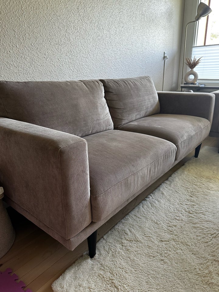 Sofa fløjl 3 pers