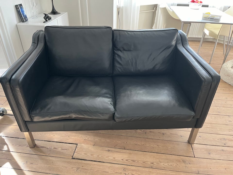 Sofa, læder, 2 pers.