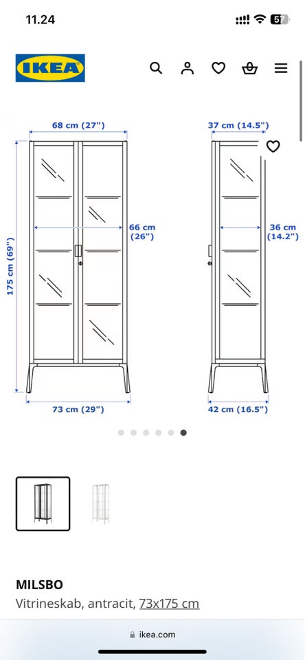 Vitrineskab, IKEA