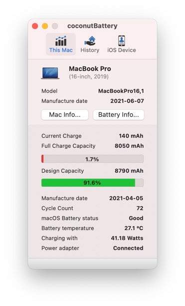 MacBook Pro 16" 2019 26 GHz