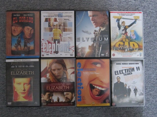 E, DVD, andet