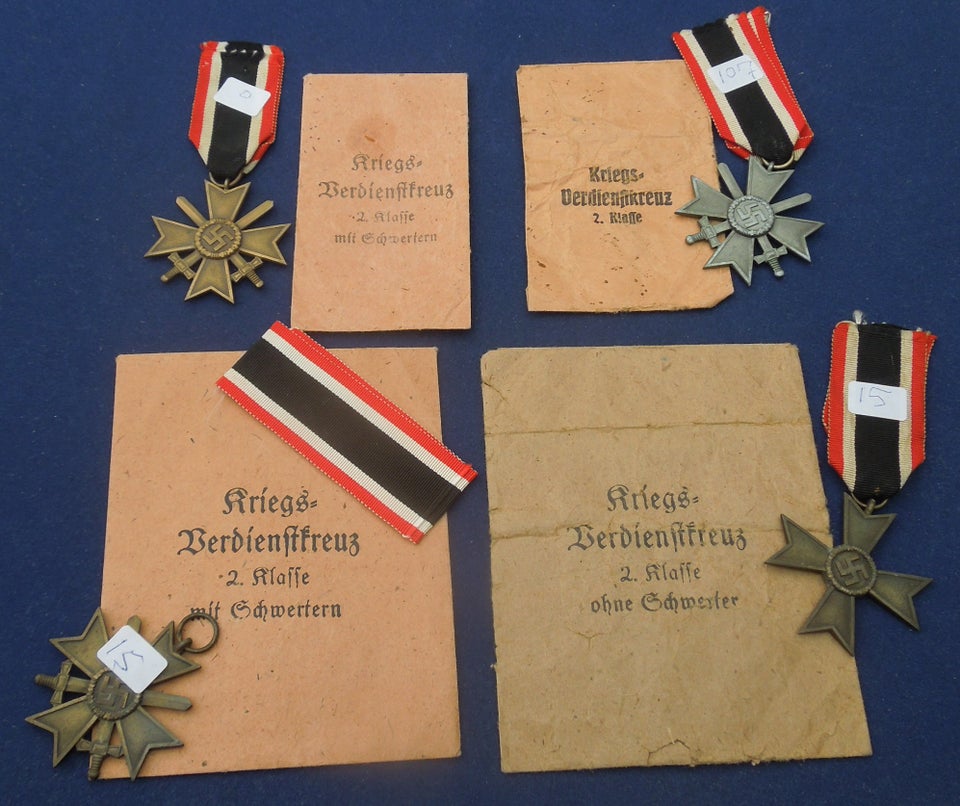 Medalje, 4 kors i pose