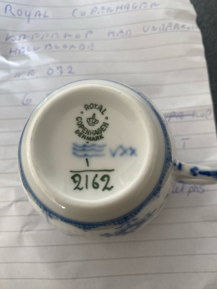 Porcelæn Kop og underkop Royal