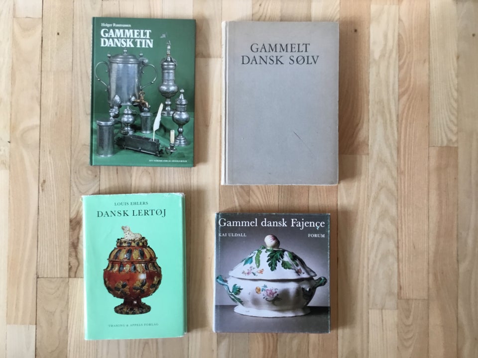 Gammelt Dansk Tin, Sølv, Fajence -