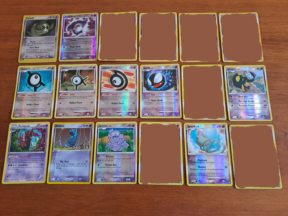 Samlekort, Pokemon holo glimmer