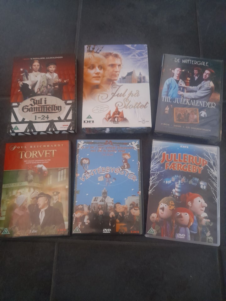 DVD, 6 stk. TV-julekalendre på DVD.