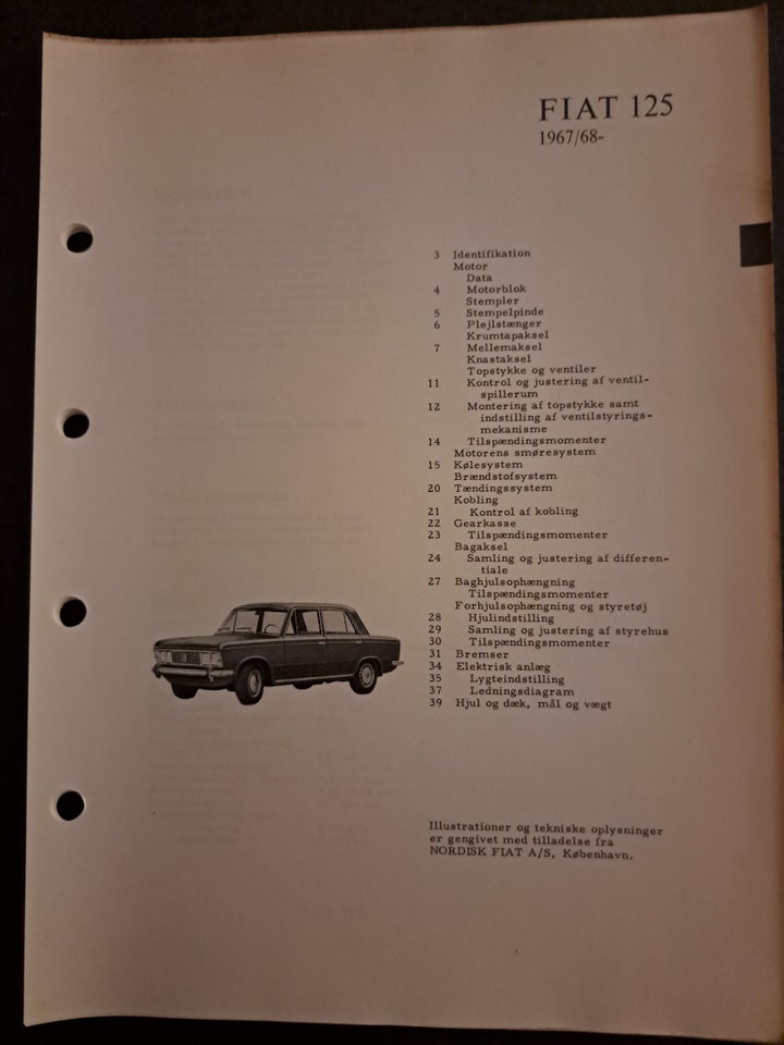 Fiat 125, Ivar, emne: bil og motor