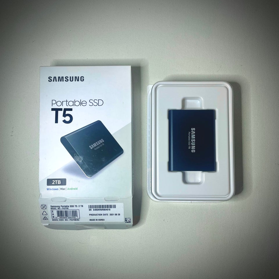 Samsung T5, 2000 GB, Perfekt