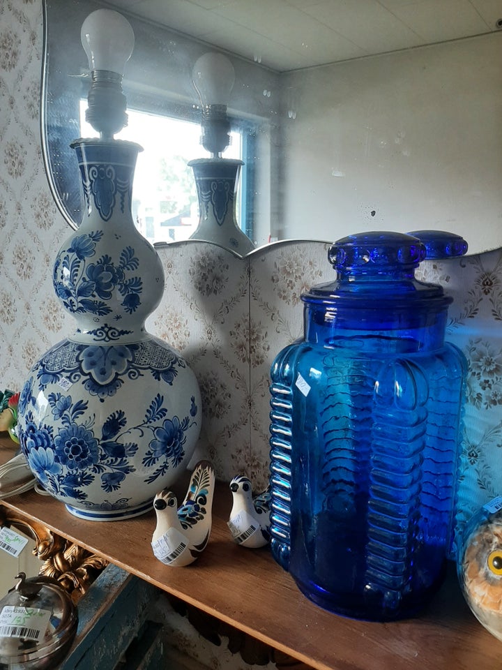 Blue delft lampe bolsjeglas