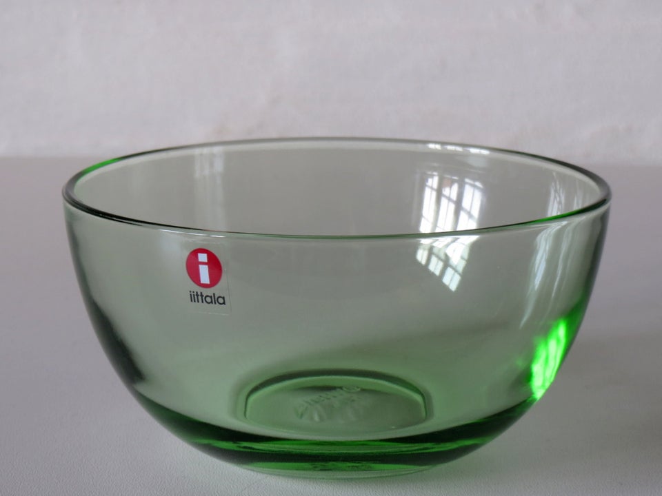 Glas Grøn glasskål Iittala