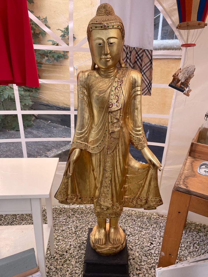 Buddha  Massiv træ  100 år gl