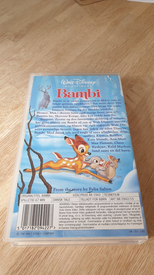 Tegnefilm, Bambi, instruktør