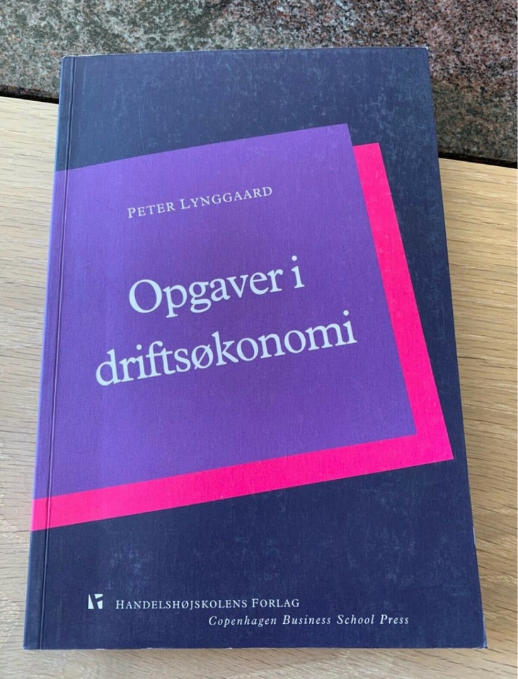 Opgaver i driftsøkonomi emne: