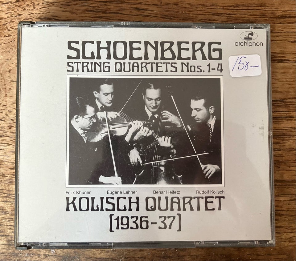 The kolisch quartet: Schoenberg