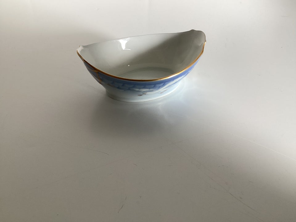 Porcelæn, Saltkar Måge m/guld, B  G