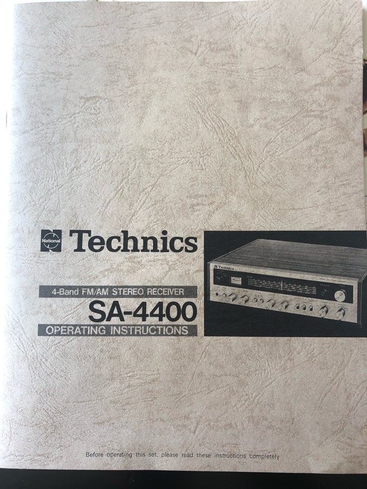 Receiver, Technics, SA - 4400E