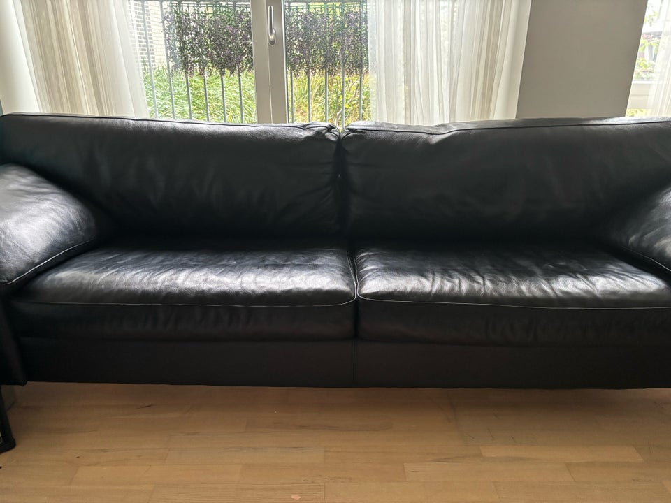 Sofa, læder, 6 pers.