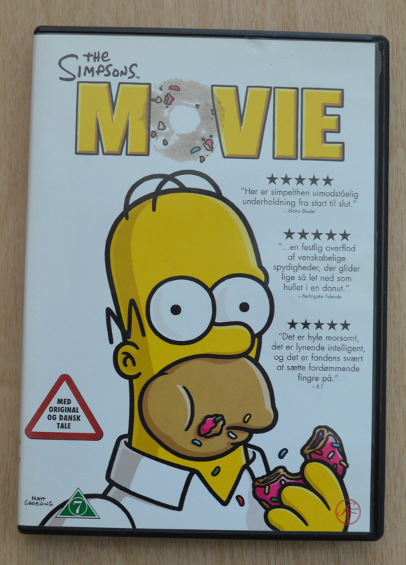 The Simpsons Movie DVD tegnefilm