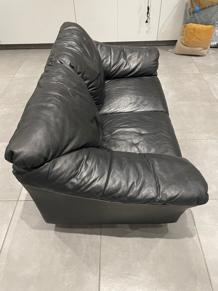 Sofa, læder, 2 pers.