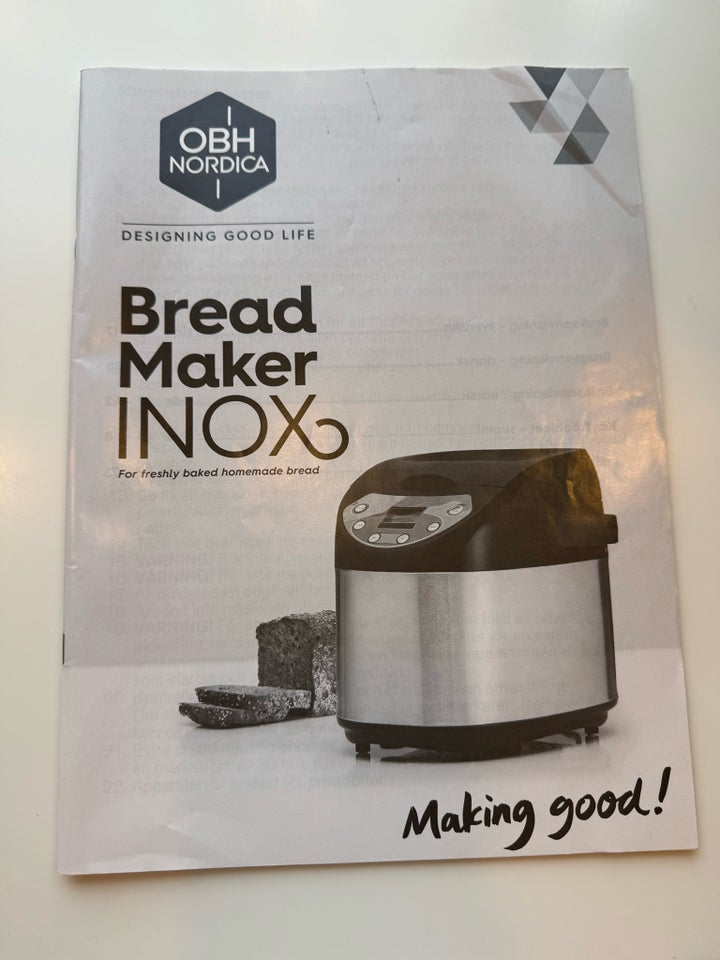 Inox bage- og brødmaskine, OBH