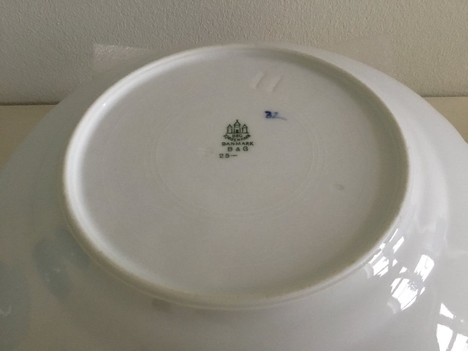 Porcelæn, Spisetallerken flad,