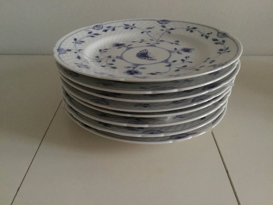 Porcelæn, Spisetallerken flad,