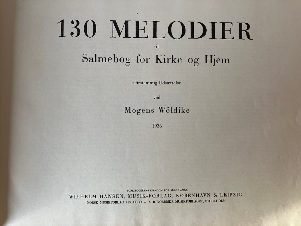 130 Melodier, Mogens Wöldike,