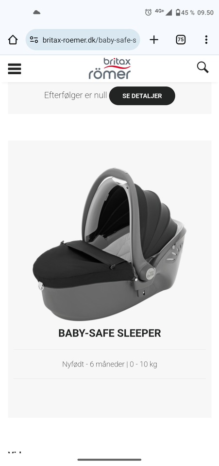 Autostol, op til 9 kg , Britax Römer