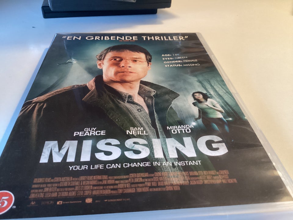 Missing , DVD, thriller