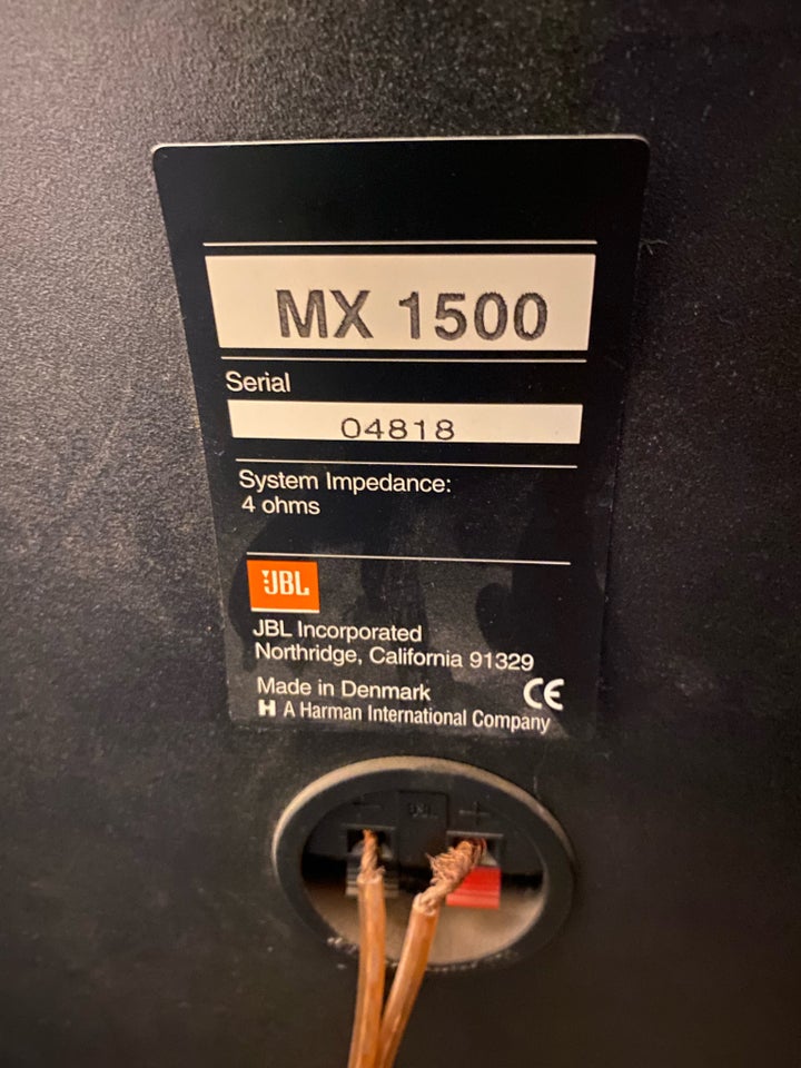 Højttaler, JBL, MX 1500