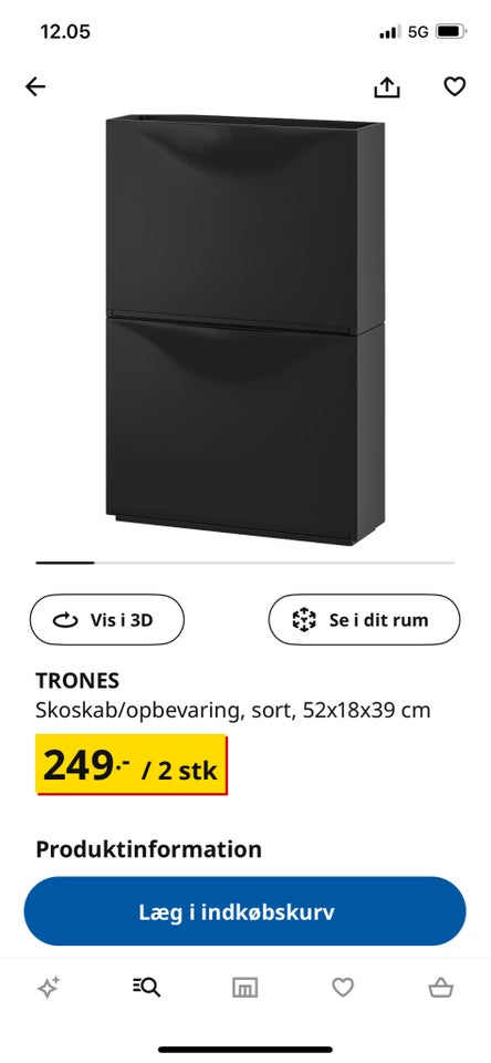 Skoskab/opbevaring IKEA Trones