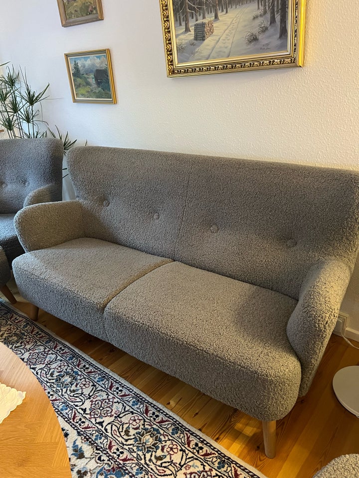 Sofa, plys, 3 pers.