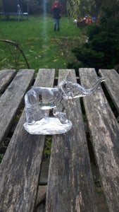 Glas Lille figur: Elefant klart