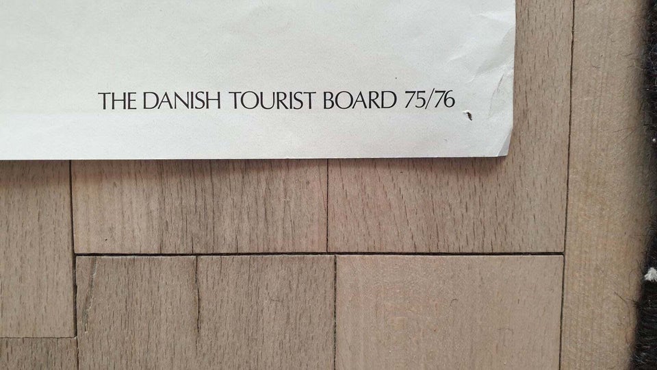 Retro Danmarks plakat fra 70erne. ,