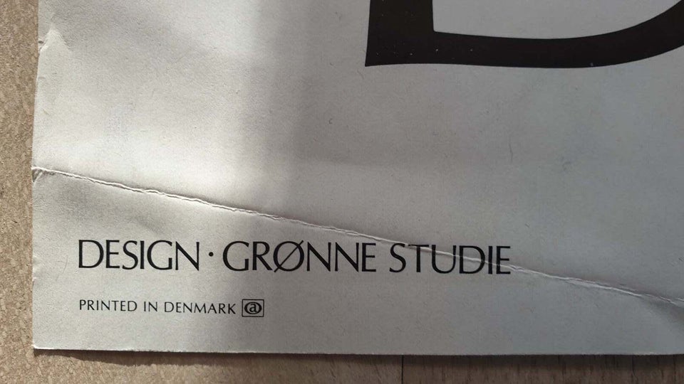 Retro Danmarks plakat fra 70erne. ,