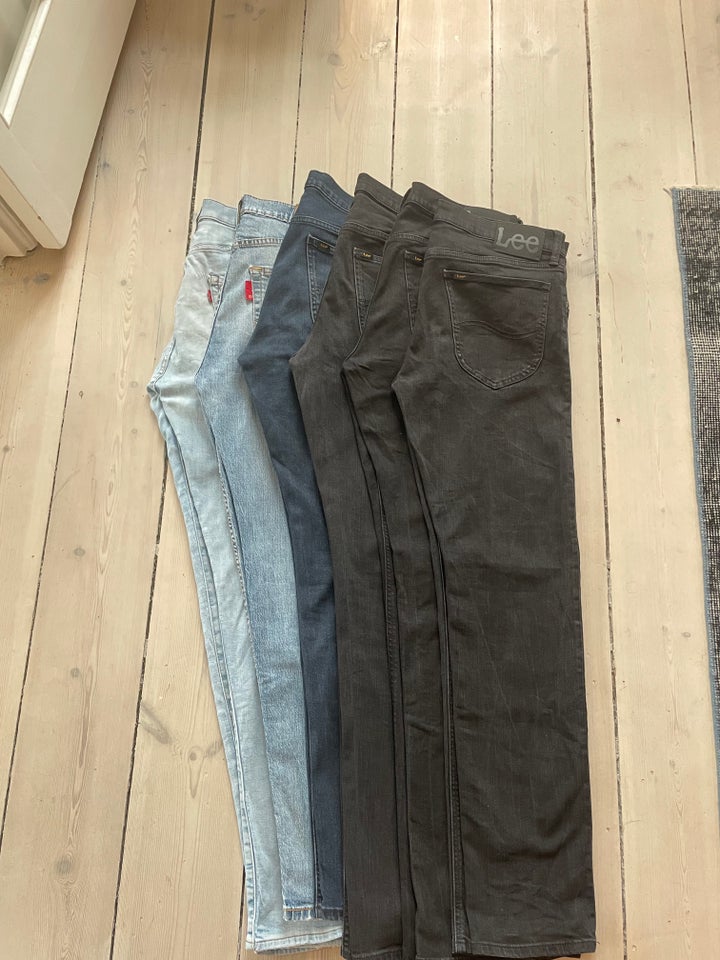 Jeans, Levis  Lee, str. findes i